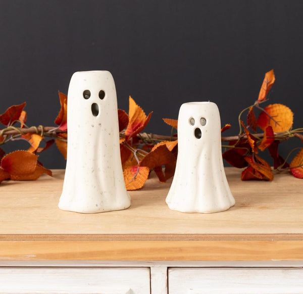 Ghost Candle Holders (Set of 2)