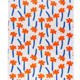 Orange & Yellow Flower Microfiber Towel