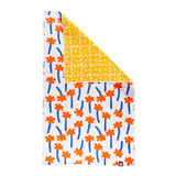 Orange & Yellow Flower Microfiber Towel