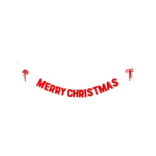 Felt Merry Christmas Banner