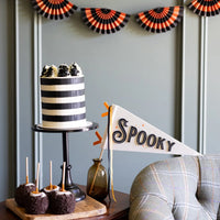 Black & Orange Bunting Banner