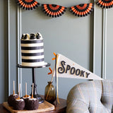 Black & Orange Bunting Banner