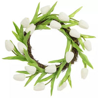 White Tulip Wreath