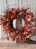26” Penny Leaf Wreath