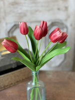 Pink Faux Real Touch Tulip