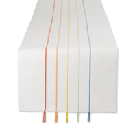 Over The Rainbow Striped Table Runner