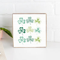 Repeating Shamrocks Sign