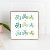 Repeating Shamrocks Sign