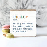 Easter Definition Wooden Block