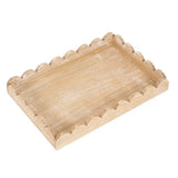 Wood Scallop Tray