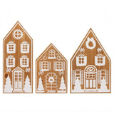Gingerbread Houses, Set Of 3
