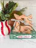 Sitting Wood Deer