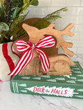 Sitting Wood Deer