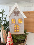 Felt Grey Christmas House