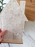 Felt Grey Christmas House