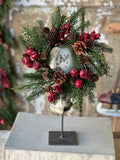 Cranberry Pine Candle Ring