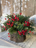 Christmas Berry Half Sphere