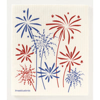 Firework Swedish Dishtowel