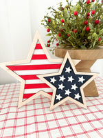 Set Of Two Stars - Laser Cut