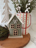 Felt Green Christmas House