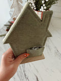 Felt Green Christmas House