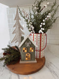 Felt Green Christmas House