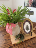 Plaid Christmas Tree Framed Art