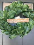 Welcome Wreath Sign