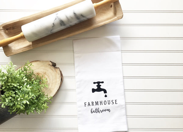 Farmhouse Bathroom Tea Towel