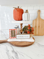 I Love Fall Most Of All - Orange Plaid