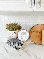 Rustic Beaded Cake Stand