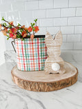 Spring Plaid Buckets
