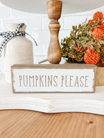 Leaves/ Pumpkins Reversible Sitter