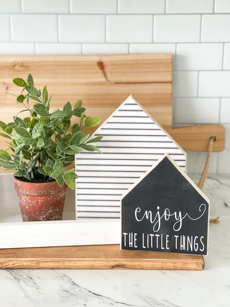 Enjoy The Little Things, Wooden House Set