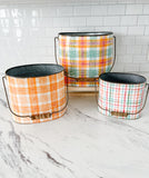 Spring Plaid Buckets