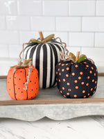 Black Pumpkin Orange Dot