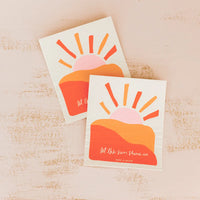 Let The Sun Shine In Swedish Dishcloth