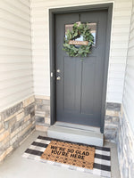 No Soliciting Wreath Sign