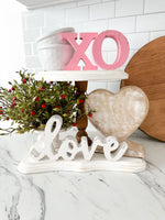Pink XO Letters