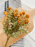 14” Mustard Garden Bliss Floral Pick