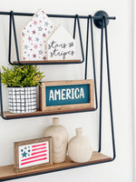 Stars & Stripes Wood House Set