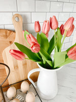 Pink 14.5" Faux Tulip Bundle