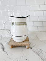 Black Stripe Pitcher