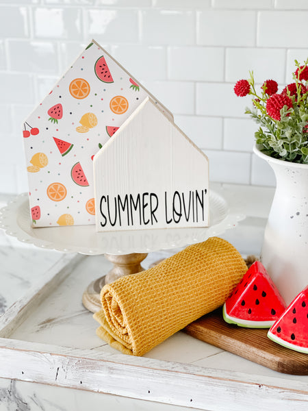 Summer Lovin’ , Wooden House Set