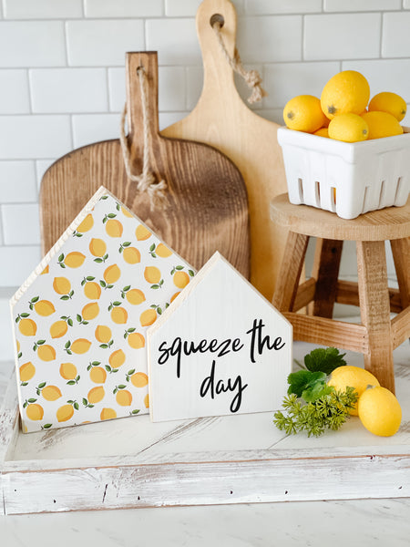 Squeeze The Day, Wooden House Set