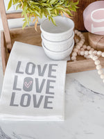 Love Love Love Tea Towel