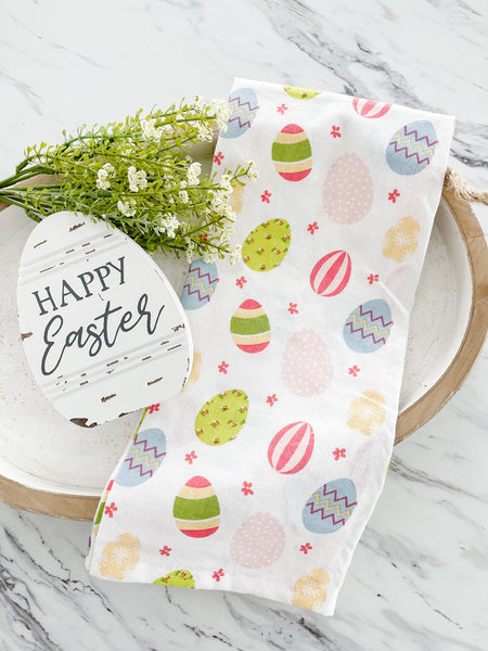 Easter Eggs Tea Towel