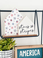 Stars & Stripes Wood House Set