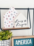 Stars & Stripes Wood House Set