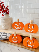 Mini Jack O’Lanterns- Set of Four